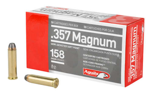 Ammunition Aguila Ammunition Pistol 357Magnum|38Special AGUILA 357MAG 158GR SJSP 50/1000 • Model: Pistol